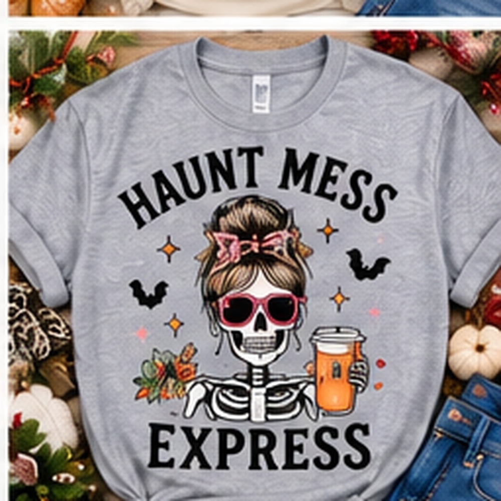 Haunt Mess Express Gildan Graphic Tee